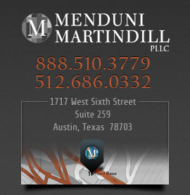 Menduni Martindill, PLLC, Texas family lawyers, 1717 West Sixth Street, Suite 259, Austin, Texas 78703